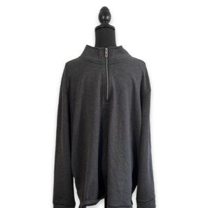 Tommy Bahama Men's Gray Quarter-Zip Sweater Sz XXL